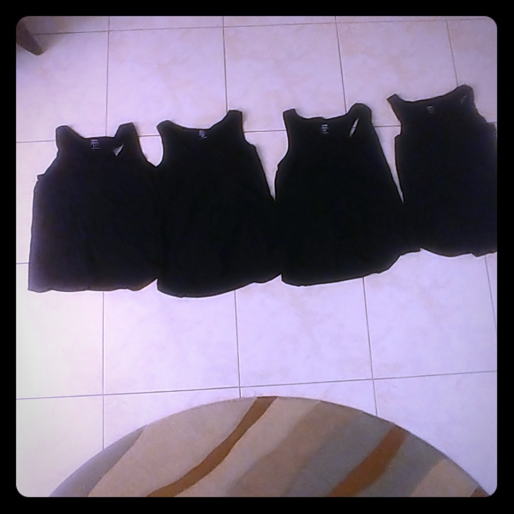 Everyday Essentials Black Tanks Bundle